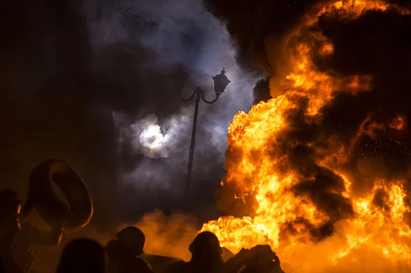 Pouliční protesty v Kyjevě — Stock fotografie