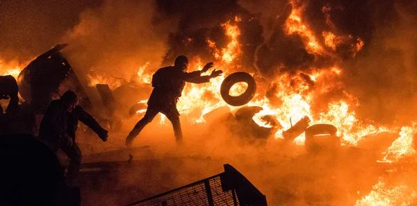 Pouliční protesty v Kyjevě — Stock fotografie