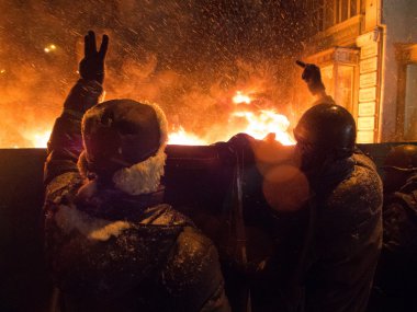 Kiev sokak protesto