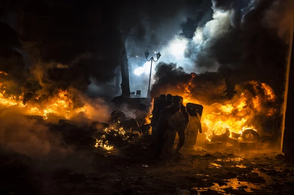 Gatan protest i kiev — Stockfoto