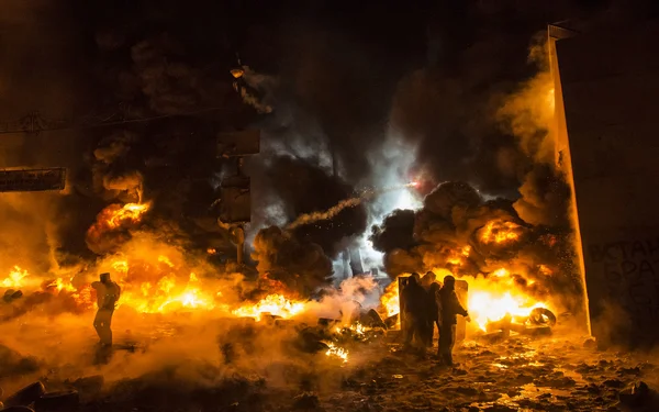 Street protest in Kiev — Stock Photo, Image