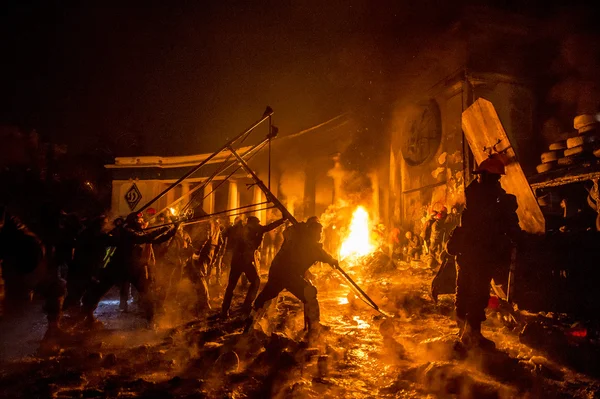 Protestów ulicznych w Kijowie — Zdjęcie stockowe