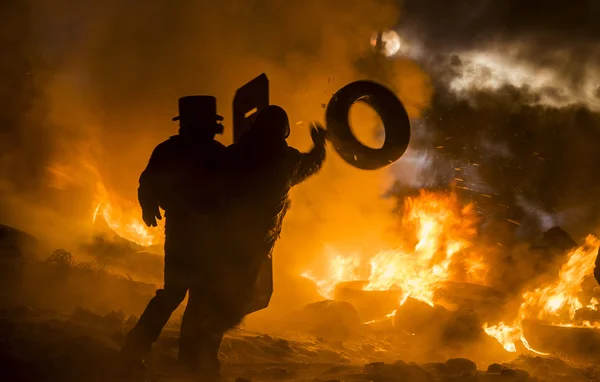 Protesta callejera en Kiev — Foto de Stock
