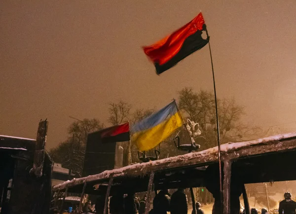 Pouliční protesty v Kyjevě — Stock fotografie