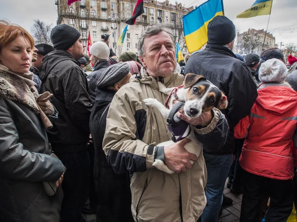 Street protest in Kiev — Stock Photo, Image