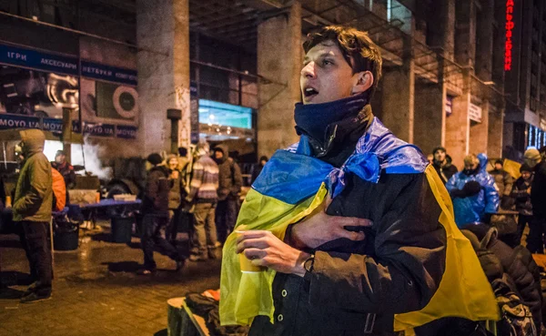 Street protest in Kiev — Stock Photo, Image