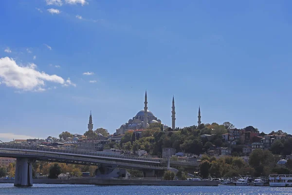 Isztambul Törökország Október 2021 Suleymaniye Mecset Kilátás Fatih Kerületben — Stock Fotó