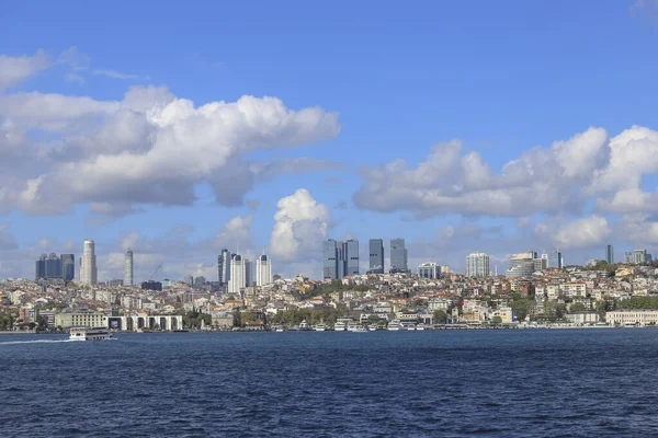 Istanbul Vista Laterale Europea Nella Soleggiata Giornata Estiva Istanbul Turchia — Foto Stock