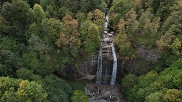 Outono Famosa Cachoeira Bursa Suutu Imagens Drones — Vídeo de Stock