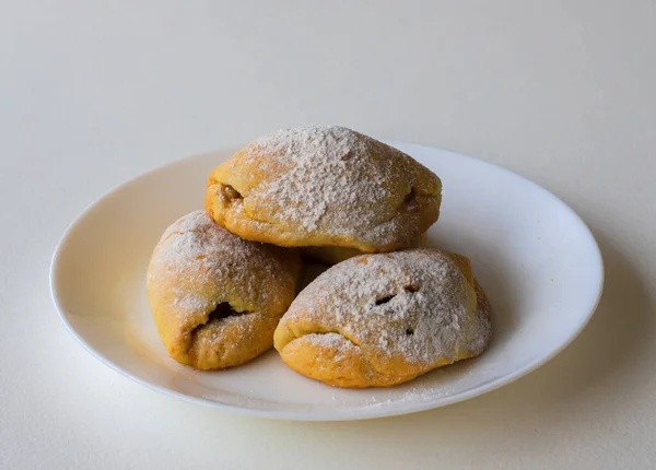 Sušenky Jablečnou Omáčkou Uvnitř Apple Cookies — Stock fotografie