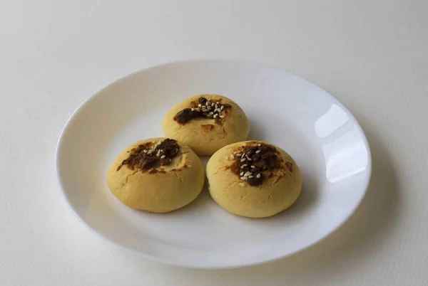 Galletas Frescas Con Sésamo Avellana —  Fotos de Stock