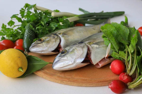 Wird Der Türkei Akya Lamm Nacktfisch Leka Und Iskender Fisch — Stockfoto