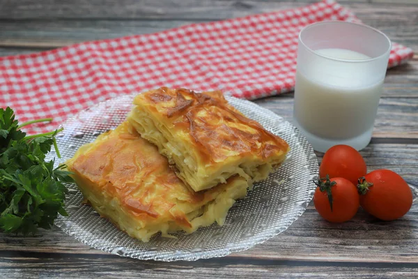 Mâncare Delicioasă Turcească Patiserie Pentru Tavă Nume Turcesc Boregi — Fotografie, imagine de stoc