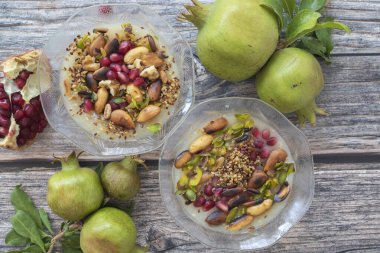 Geleneksel lezzetli Türk tatlıları; Ashura (Emin)
