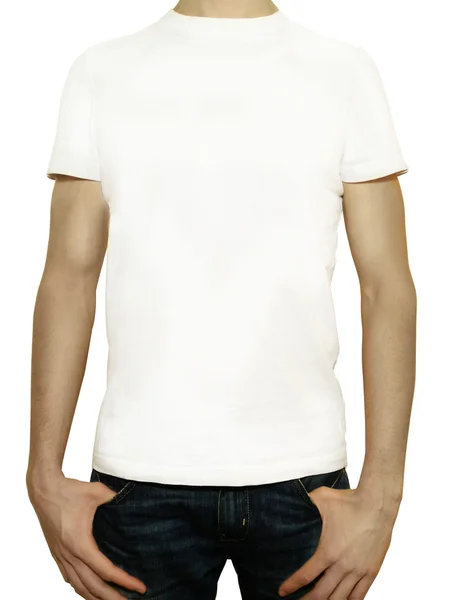 Helles Bild des Mannes im weißen Hemd — Stockfoto