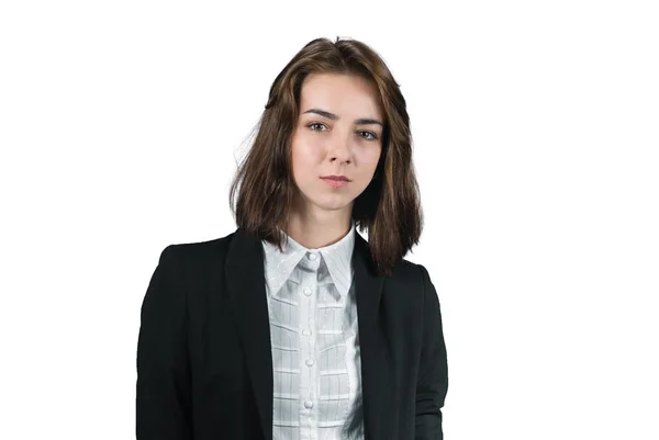 Portrait of businesswoman isolated on white — Stock Photo, Image