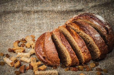 somun ekmek, Kuru üzüm, sert chuck ile natürmort