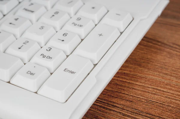 Keyboard on the desk — Stock Photo, Image