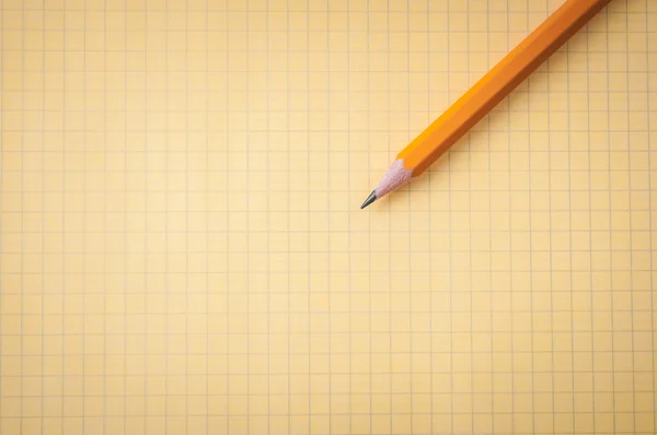 Blank notepad and pencil — Stock Photo, Image