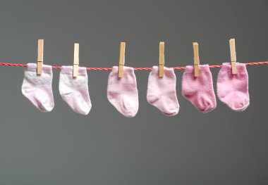 clothesline bebek kız çorap