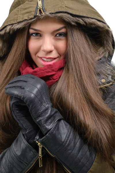 Mulher em roupas de inverno — Fotografia de Stock