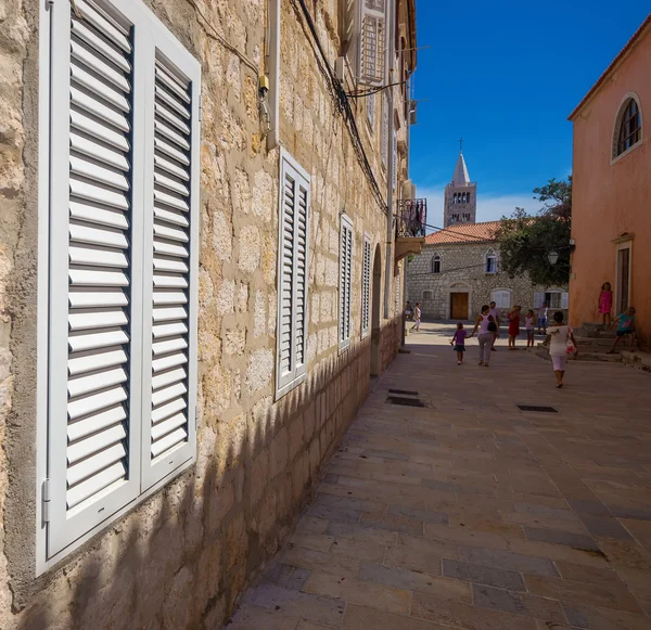 Croatia , Rab City narrow streets — Stock Photo, Image