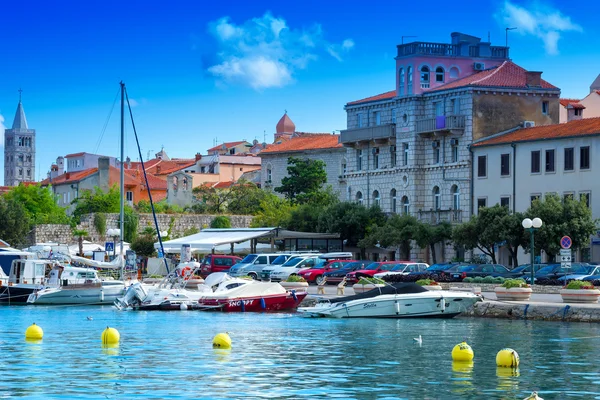 Croácia, porto da cidade de Rab — Fotografia de Stock