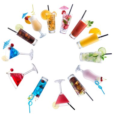 Cocktail Mix paved circle clipart