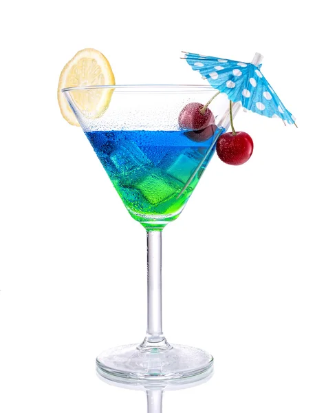 Blågrön toning cocktail — Stockfoto