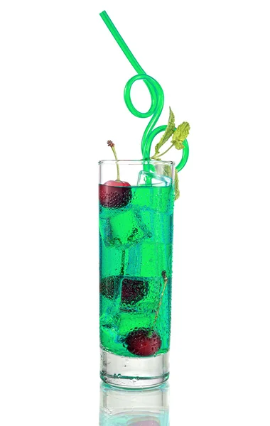 Långa gröna cocktail — Stockfoto