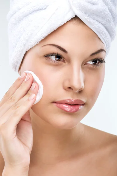 Woman with flawless skin — Stock Photo, Image