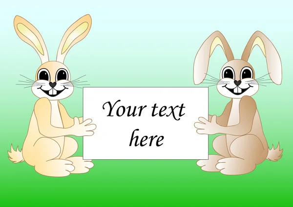Paskalya tavşanı — Stok Vektör