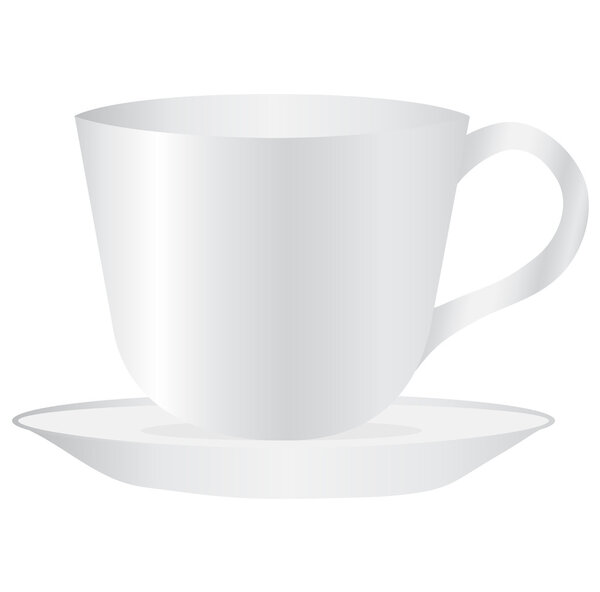 White mug empty blank for coffee or tea