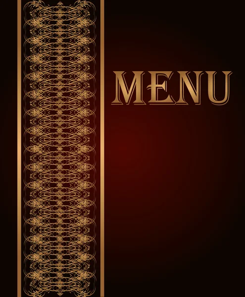 Menu design vintage — Image vectorielle