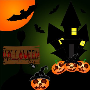 Halloween gece arka plan