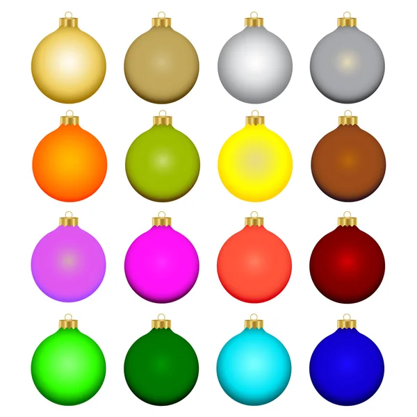 Set kerstballen — Stockvector