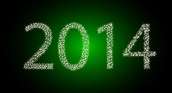 Nuevo año 2014 — Vector de stock