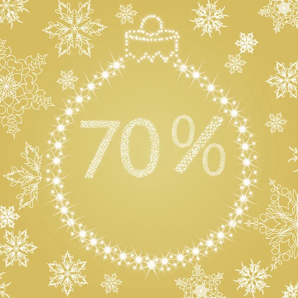 Discounts for Christmas holiday — Stock Vector