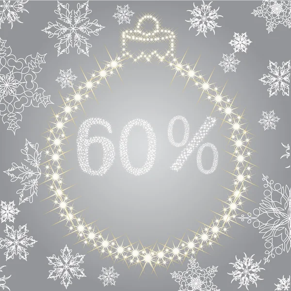 Christmas discount — Stock Vector