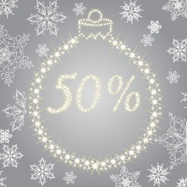 Christmas discount — Stock Vector