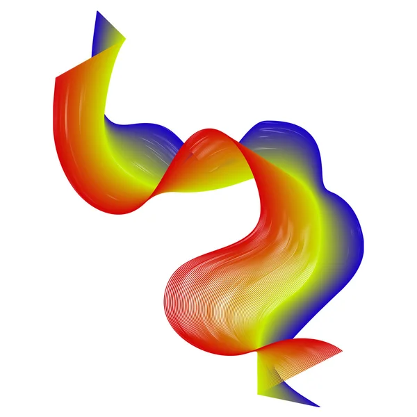 Colour abstract spiral — Stock Vector