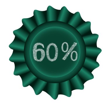 yeşil etiket - yüzde 60'ı