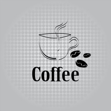 Kahve Kupası etiket kavramı menüsü