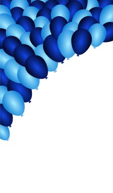 renkli arka plan ile parlak balon