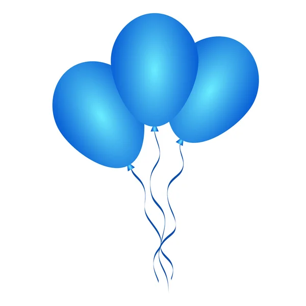 Globos sobre fondo blanco — Vector de stock