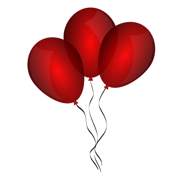Beyaz arkaplanda balonlar — Stok Vektör