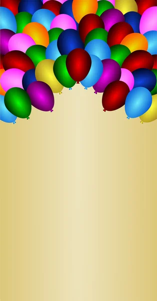 Holiday banners with colorful balloons — Stock Vector