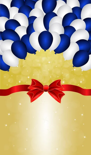 Holiday banners med färgglada ballonger — Stock vektor