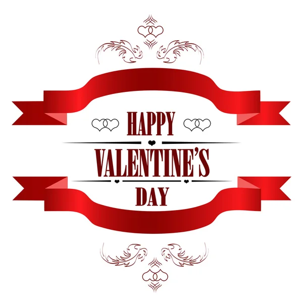 Feliz día de San Valentín Tarjeta de felicitación — Vector de stock