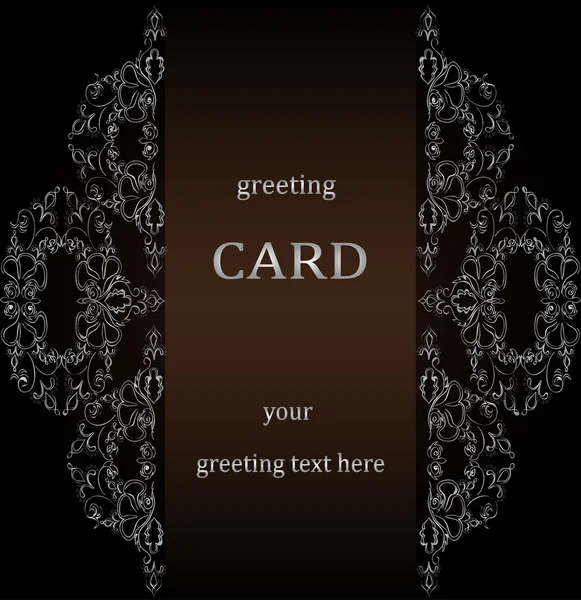 Vintage greeting cards in Victorian style — Stock Vector